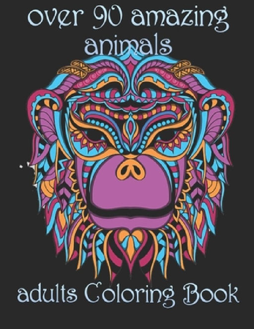 over 90 amazing animals: adults Coloring Book by Yo Noto