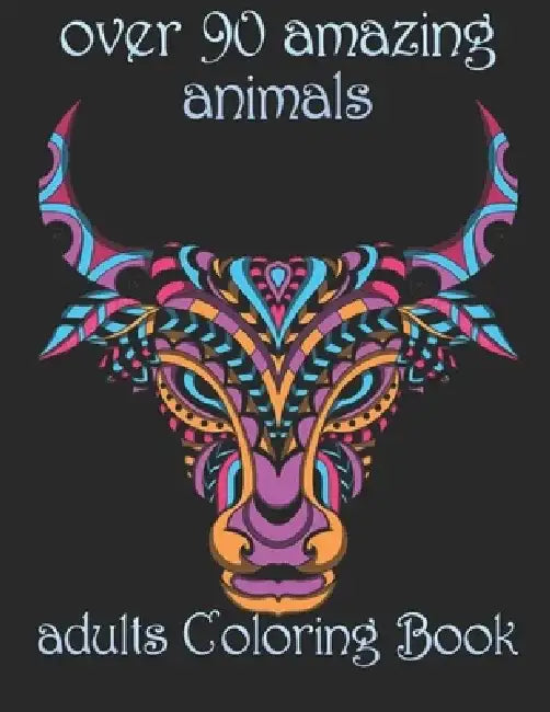 over 90 amazing animals: adults Coloring Book by Yo Noto