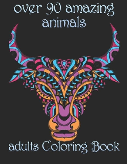 over 90 amazing animals: adults Coloring Book by Yo Noto