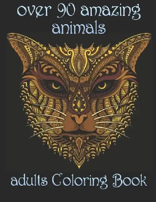 over 90 amazing animals: adults Coloring Book by Yo Noto