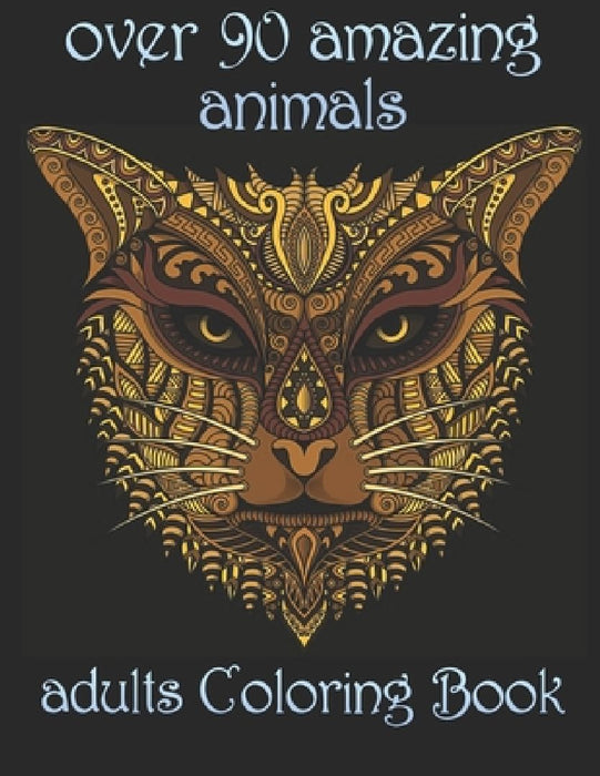 over 90 amazing animals: adults Coloring Book by Yo Noto