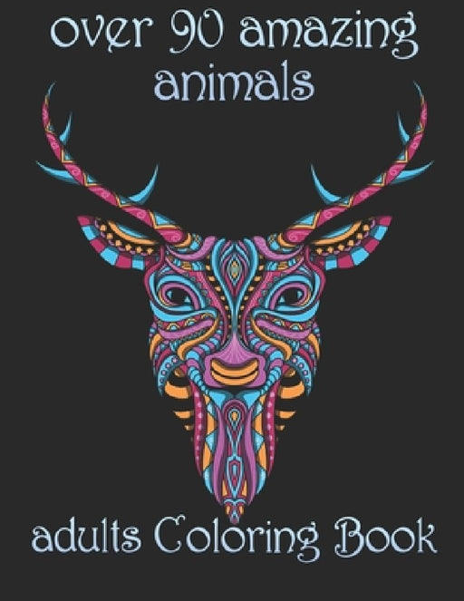 over 90 amazing animals: adults Coloring Book by Yo Noto