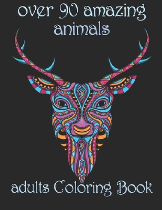 over 90 amazing animals: adults Coloring Book by Yo Noto