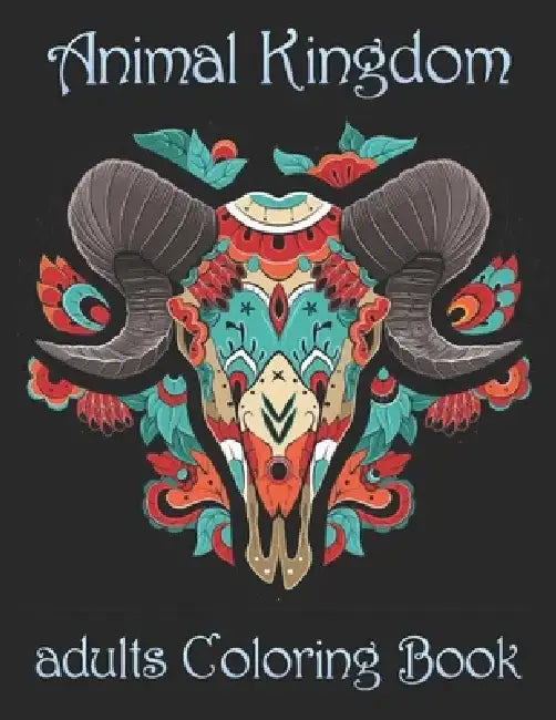Animal Kingdom adults Coloring Book: Coloring Book with Lions, Elephants, Owls, Horses, Dogs, Cats, and Many More! (Animals with Patterns Coloring Boo by Yo Noto