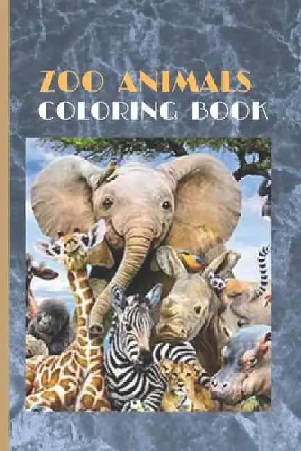 Zoo animals coloring book: coloring book for children by Aziz Masaoudi