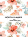 2021 monthly Planner - Pretty Simple Planners - Navy Floral monthly Planner - Academic Planner 2021 Weekly & Monthly Planner. Size 8.5" x 11" by Maiyu Peaker