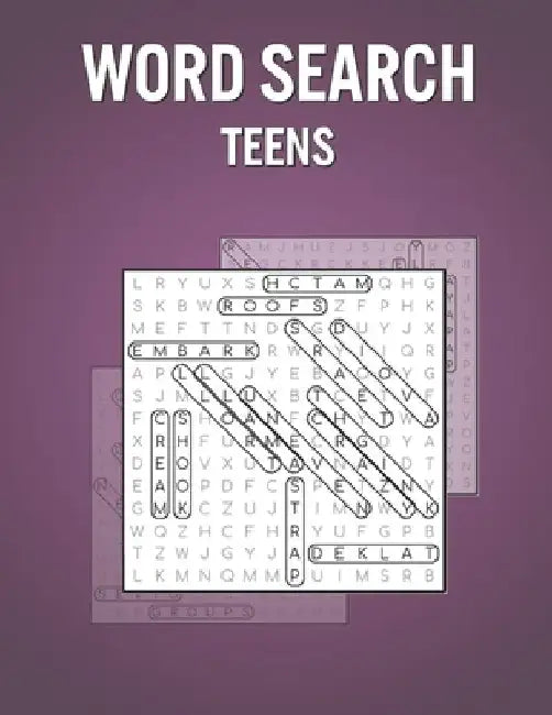 Word Search Teens: Fun Puzzle Book for Adults with 200 Puzzles and Solutions - Awesome Vacation / Birthday Gift by Bernstein