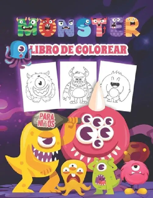 Monster Libro de Colorear para Niños: Libro para colorear de monstruos terroríficos para niños de todas las edades. Regalos de monstruos perfectos par by Kkarla Publishinges