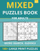 Mixed Puzzles Book For Adults - Word Search, Sudoku: 100+ Large Print Puzzles For Adults & Seniors (Vol 5) by Funafter Books