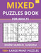 Mixed Puzzles Book For Adults - Word Search, Sudoku: 100+ Large Print Puzzles For Adults & Seniors (Vol 6) by Funafter Books