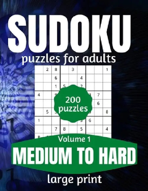 Sudoku Puzzles For Adults Medium To Hard Large Print: Flight Entertainment For Adults Vol 1 by This Design