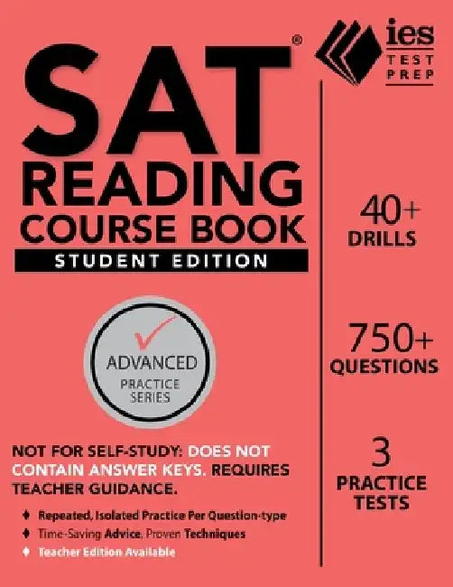 SAT Reading Course Book: Student Edition by Khalid Khashoggi