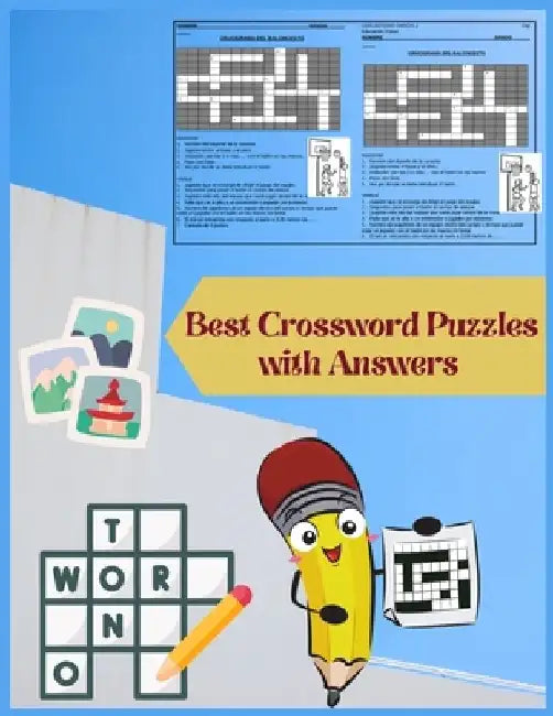 Best Crossword Puzzles with Answers: Greatest fun and Entertaining Puzzles Book by Activity Books Planet