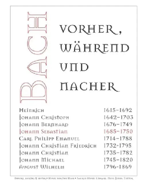 Bach - vorher, während und nachher: Bach - before, during and after by Noel Jones