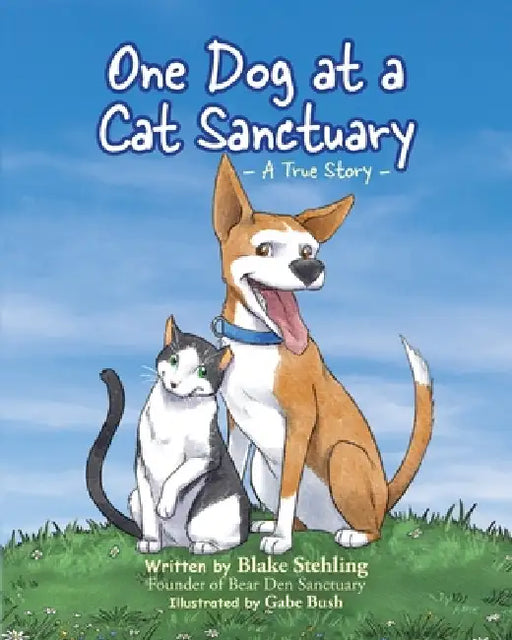 One Dog at a Cat Sanctuary by Blake Stehling Ceo