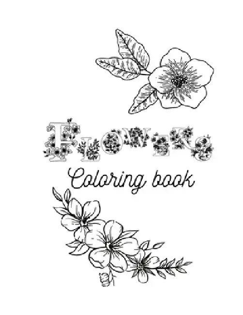 Flowers coloring book by Hanna Dudar