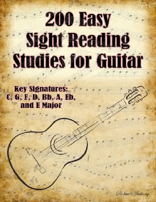 200 Easy Sight Reading Studies for Guitar by Robert Anthony