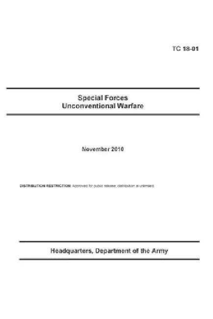 TC 18-01 Special Forces Unconventional Warfare by Department Of the Army