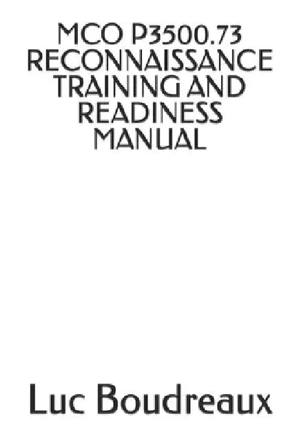 McO P3500.73 Reconnaissance Training and Readiness Manual by Marine Corps