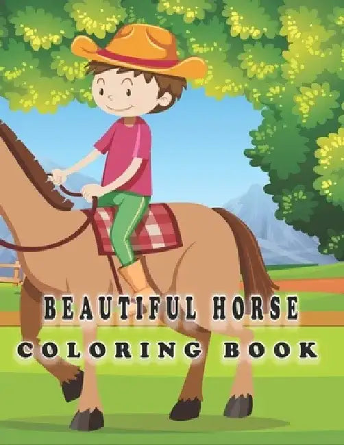 Beautiful Horses coloring book: horse coloring book for adults by Oussama Zinaoui