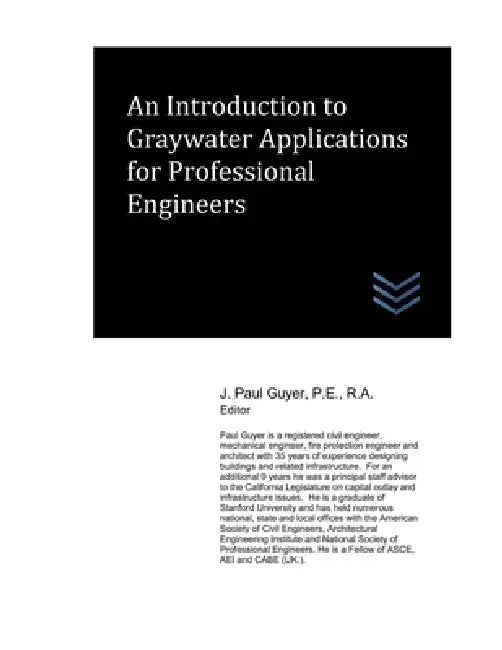 An Introduction to Graywater Applications for Professional Engineers by J. Paul Guyer