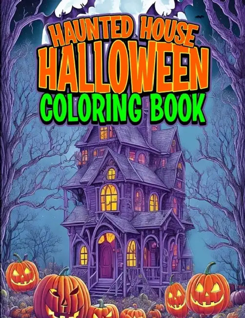 Haunted House Halloween Coloring Book