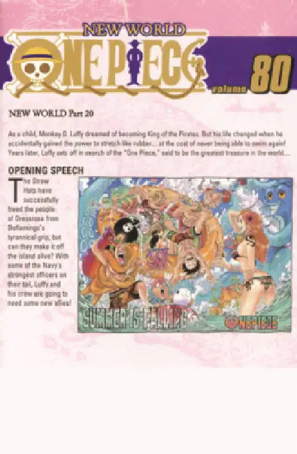 Opening Speech. (One Piece, Vol. 80) by Eiichiro Oda