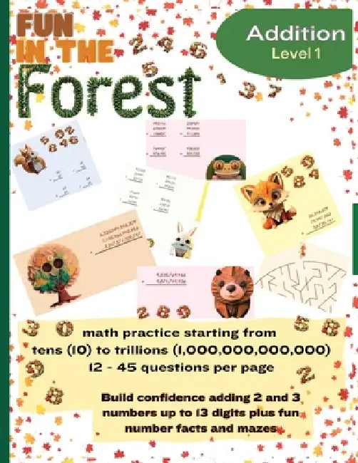 Addition Level 1 Math Practice Timed Tests ages 7 - 9: over 2,000 math ...