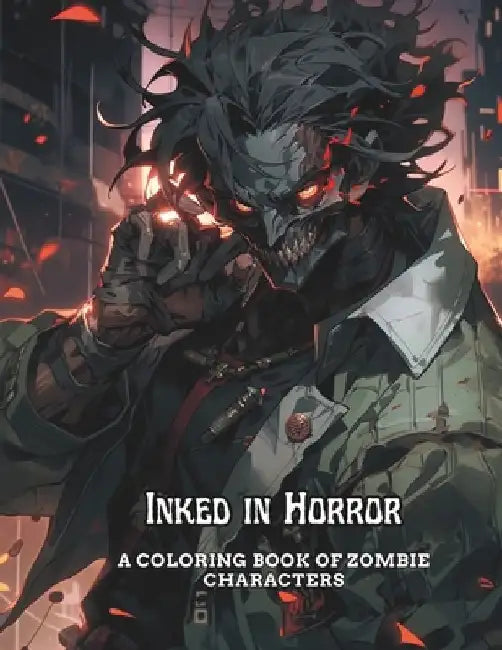 Inked in Horror: A Coloring Book of Zombie Characters by Deon White