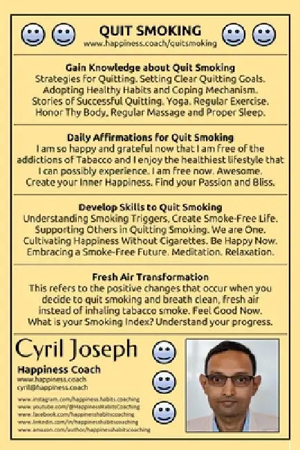 Happiness Habits - Quit Smoking by Cyril Joseph