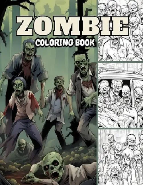 Zombie Coloring Book: A Terrifying Adventure 8.5x11 by Twinsaiart