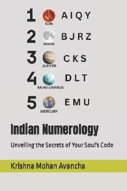 Indian Numerology: Unveiling the Secrets of Your Soul's Code by Krishna Mohan Avancha