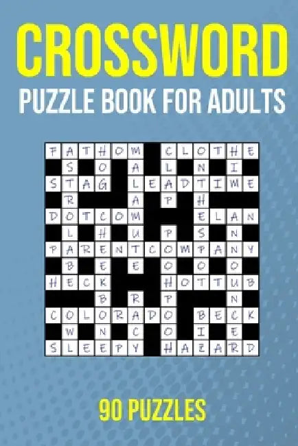 Crossword Puzzle Book for Adults - 90 Puzzles: UK Quick Crossword Edition by Puzzler Pro Publishing