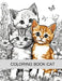 Coloring book cat by Rose El Rose