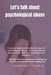 Let's talk about psychological abuse: 40 Questions that indicate that you may be suffering from psychological abuse as a couple - 60 Self-Inquiry Ques by Carolina Lasso R.