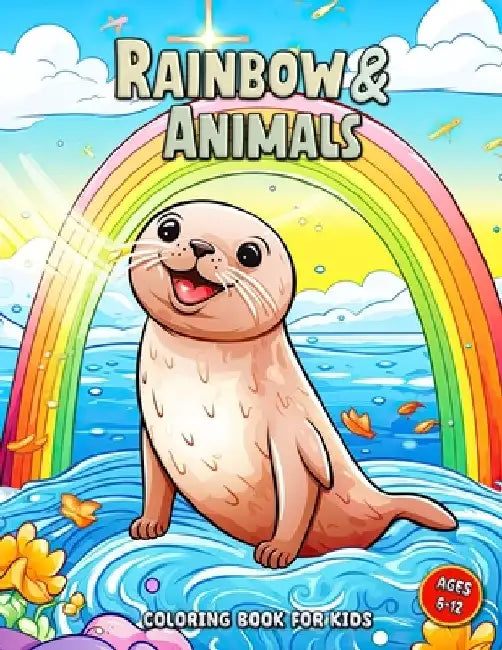 Rainbow and Animals Coloring Book for Kids: A Colorful Safari: Meet Friendly Creatures under Luminous Arches by Laura Seidel
