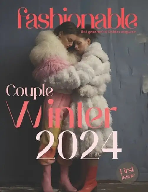 Fashionable Magazine: Couple Winter 2024 - First Issue - First Generated Ai Fashion magazine - Journey Into The Fashion World: Couple Winter by Beshoy Shenouda Mahrous