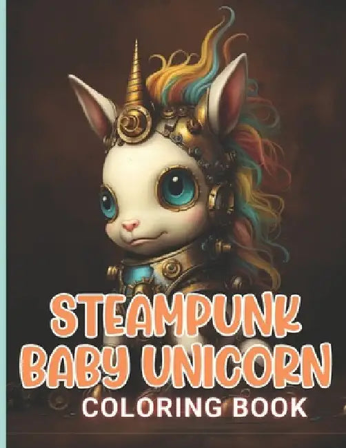 Steampunk Baby Unicorn Coloring Book for Adults: 100+ Amazing Coloring Pages for All Ages by Criselda Resendez