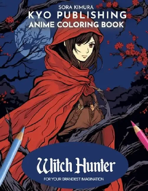 Anime Coloring book Witch Hunter: Manga Mystique - 40+ High-Quality Illustrations of Supernatural Pursuits by Sora Kimura