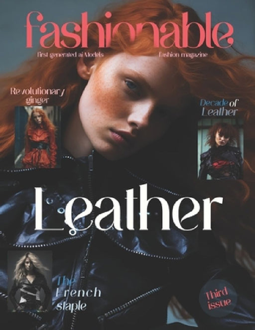 Fashionable Magazine: Leather - Third Issue - First Generated Ai Models - Fashion magazine - Journey Into The Fashion World: Leather - Third by Beshoy Shenouda Mahrous