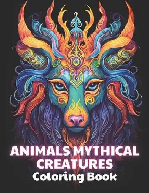 Animals Mythical Creatures Coloring Book: 100+ Unique and Beautiful Designs for All Fans by Nico Becker
