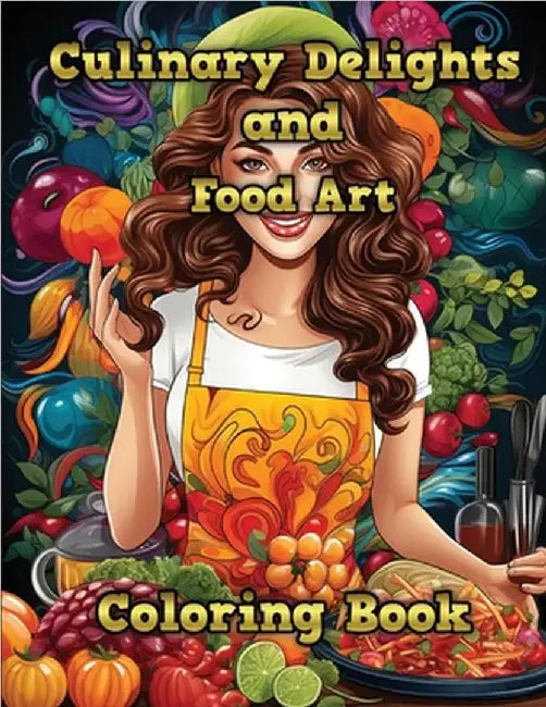 Culinary Delights and Food Art: Coloring Book by Hazra, A.