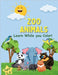 Zoo Animals Coloring Book by King, Indya
