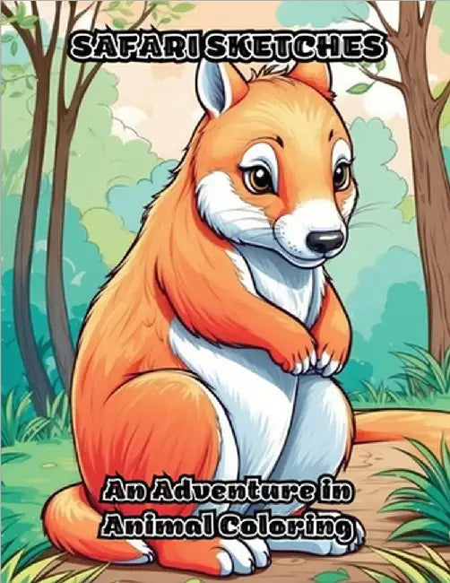 Safari Sketches: An Adventure in Animal Coloring by Colorzen