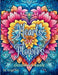 Hearts of Flowers Coloring Book by Kailyn Bail