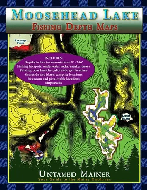 Moosehead Lake Depth Maps by Angela Quintal-Snowman