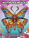 Moths Mandalas: Beautiful Moths Stylish Mandala Coloring Pages by Libroteka