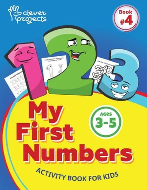 My first numbers activity book for Pre-K and Kindergarten kids age 3-5: Number Recognition, Coloring, Tracing, development of logic and attention by Gaynutdinova