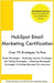 HubSpot Email Marketing Certification by Jcm-Hub Test Preparation Group