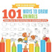 How to Draw Books. 101 Ways to Draw Animals. Simple Step-by-Step Instructions for Intermediate Artists. Focus on Lines, Shapes and Forms to Improve Fi by Jupiter Kids
